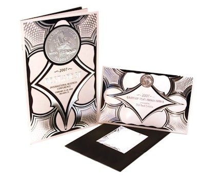 In 2008, Kira Evans Design created a silver foil-laden invitation for the ERA Real Estate's Leadership Team Awards.