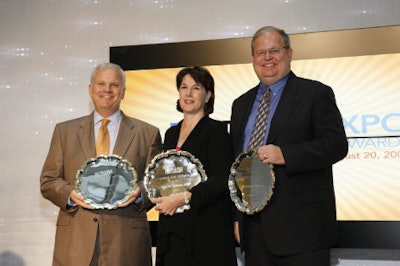 Chicago 2009 Hall of Fame inductees Robert H. Neubert, director of catering sales, Hilton Chicago; Tina Carlson, president, Ivan Carlson & Associates; and Martin Balogh, director of meetings and travel, American Bar Association