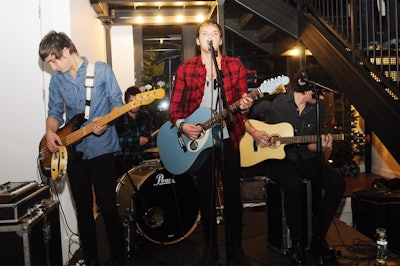 Guests ate brownies and listened to indie band TV/TV at the opening of a Gap concept store in New York in November.