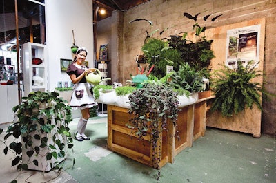 In September, Los Angeles-based café, retail store, and gallery Royal/T launched an in-house pop-up with public craft workshops on making terrariums and crocheting birds.