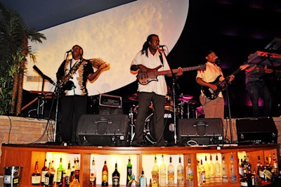 The Herb Williams Band performed Latin music throughout the night.