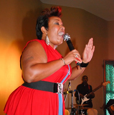 Y'Anna Crawley, the first season winner of BET's Sunday Best Gospel Competition, performed after dinner.