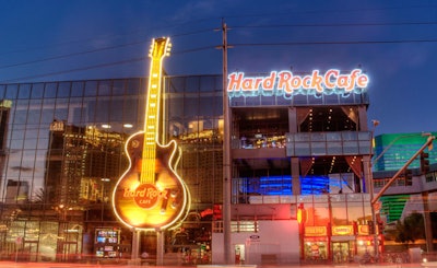 The new Hard Rock Cafe includes a restaurant and live music venue.