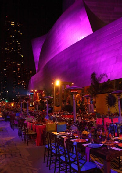 Grand Avenue was closed to traffic for the gala.