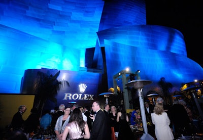 Images by Lighting bathed the exterior of Disney Hall in vibrant colors.