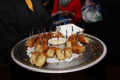 Martini Park's offerings included fried macaroni and cheese bites with truffle dipping sauce.