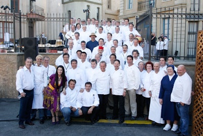 The festival drew 45 chefs, including Thomas Keller, Nobu Matsuhisa, Paul Prudhomme, and Drew Nieporent.