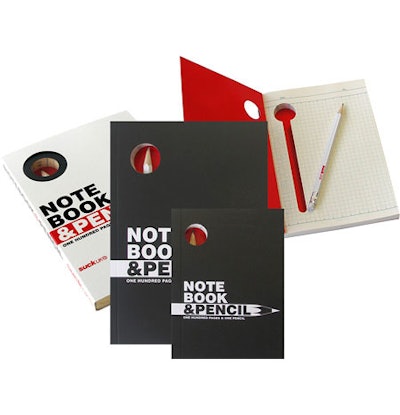 Suck UK's all-in-one notebook and pencil set