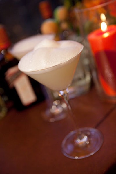 A margarita topped with salt foam is a signature cocktail for José Andrés Catering with Ridgewells.