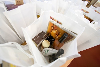 At the N.A.S.F.T. event, guests received a gift bag with a selection of winning products.