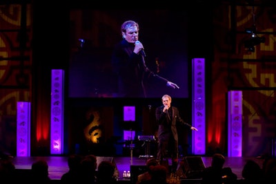 Michael Bolton performed a short set to end the night.