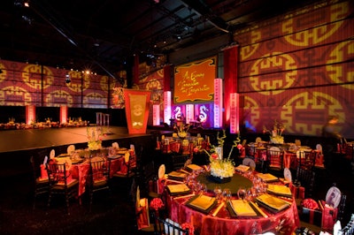 The Alfred Mann Foundation gala had a Chinese theme at Hangar 8.