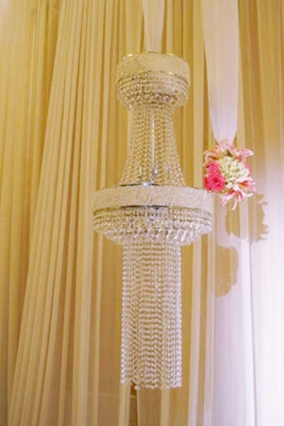 ConceptBAIT's lead crystal chandeliers can be set on a dimmer.