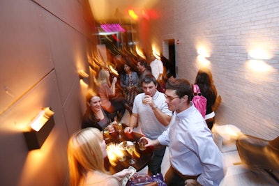 Thrillist's Bacon & Blues event at the Standard Hotel was so mobbed with hip young foodies, I could barely enter.