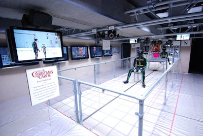 The second car held a replica of the Volume, the sound stage where the actors' performed wearing special suits designed to capture their movement as digital information for creating their characters.