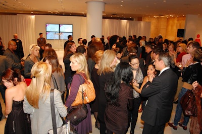 The fashion press filled the third floor of Holt Renfrew for the retailer's Fashion Week cocktail reception.