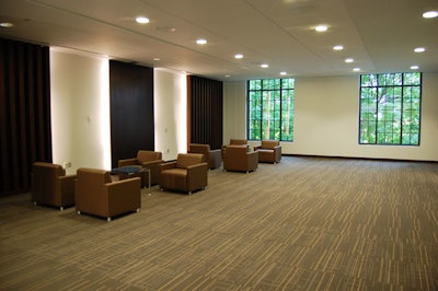 There are five lounges located throughout the Allstream Centre's second floor.