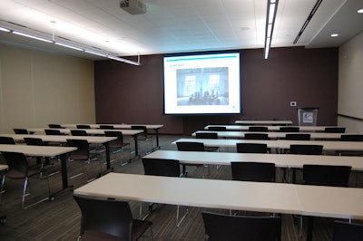 Meeting rooms can be configured to accommodate groups of 50 to 750.
