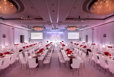 About 220 guests filled an intimate ballroom at the Four Seasons for Elle's Women in Hollywood awards.