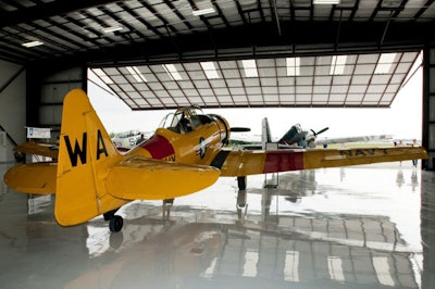 Warbird Adventures' vintage planes on display included one used by the Navy during the war.