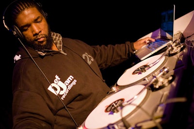 Roots drummer and Late Night With Jimmy Fallon personality Questlove served as the DJ.