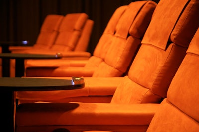 Recliners fill the theaters, and staffers can provide guests with pillows and blankets.
