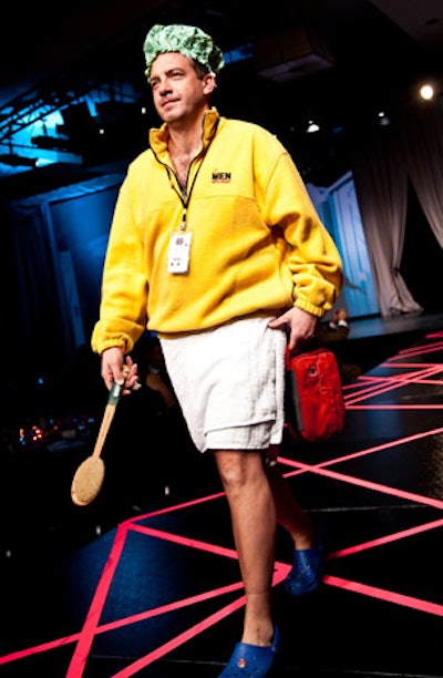 Men With Heart staged a lighthearted runway show at the end of the night.