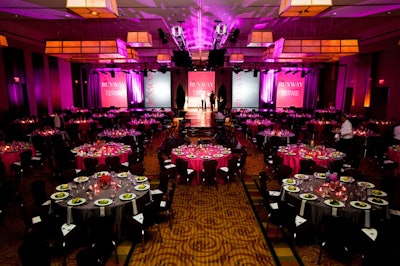 The event took place in the InterContinental Hotel Boston's Rose Kennedy Ballroom.