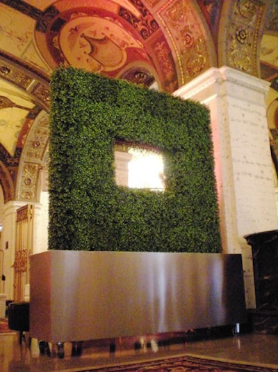 FormDecor's box hedge planter makes a modern-looking room divider or screen.