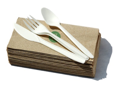Repurpose Compostables creates eco-friendly products that can be customized for events with a logo or message.