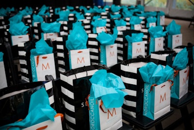 On their seats, guests found gift bags filled with products from sponsors such as Smartwater and MoroccanOil.
