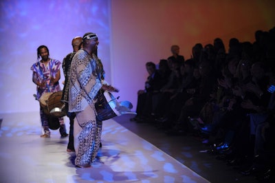 Group Soumé performed during the runway show.