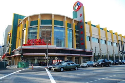The new Regal Cinemas at L.A. Live offers 14 screens, and expects to host Hollywood movie premieres.