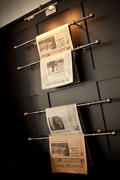 Both U.K. and American daily newspapers are available for guests.