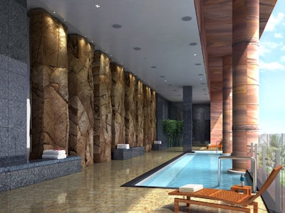 The Spa at Aria is an 80,000-square-foot bilevel space at the new CityCenter complex.