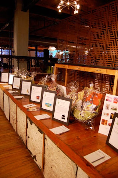 A silent auction comprised 50 lots.