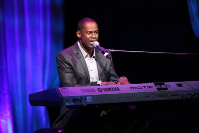Brian McKnight performed for the crowd.