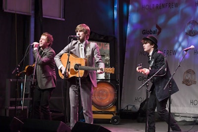 The Abrams Brothers opened the show, held on a stage in the middle of Bloor Street.