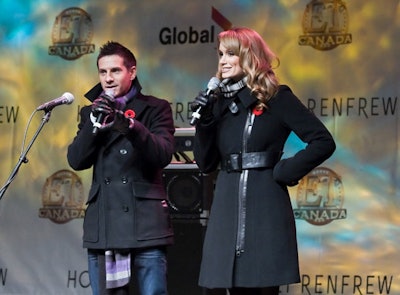 Rick Campanelli and Kim D 'Eon of Entertainment Tonight Canada hosted the event.