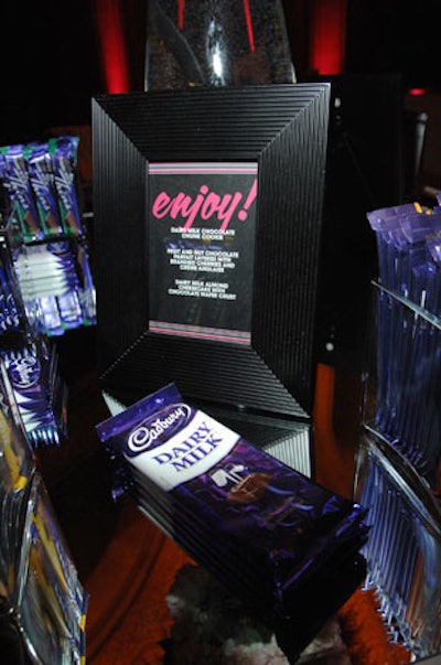 Cadbury Dairy Milk sponsored the dessert bar where guests could try desserts like chocolate chunk cookies, parfaits, and cheesecake made with the chocolate.