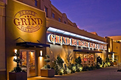 Grind Burger Bar & Lounge has room for 90 guests.