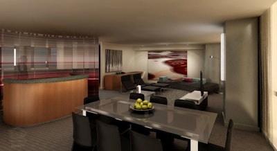 The hotel includes the W brand's new 'E-wow suites. '