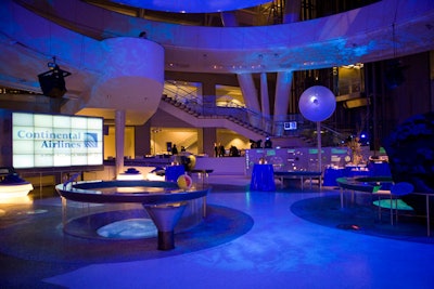 Playing on the theme of stars, Continental manager of promotions and sponsorships Felicia Daniels booked the American Museum of Natural History's Rose Center for Earth and Space as the party venue.
