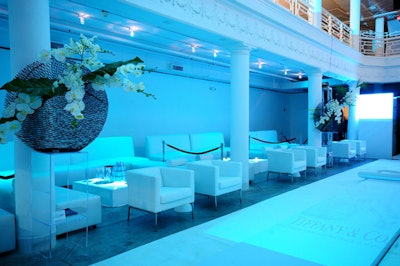 Ronen Bar and Furniture Rental provided the white leather furniture for the V.I.P. lounges lining the runway.
