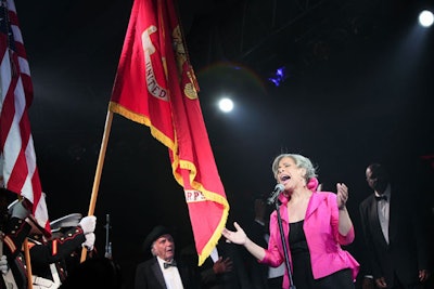 Singer Patti Austin kicked off the Fight Night entertainment with a stirring rendition of the national anthem.