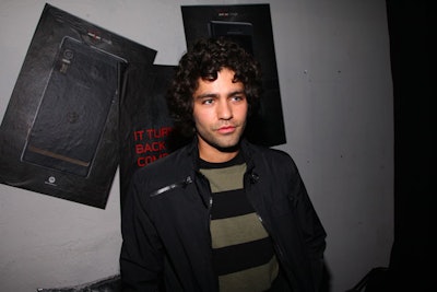Adrian Grenier was among the celebrity guests who posed on the red carpet before watching the show from the V.I.P. balcony.
