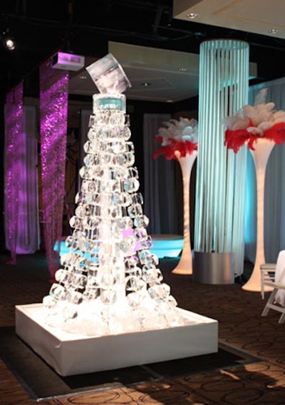 Iceculture's new crystal ice Christmas tree measures eight feet in height and retails for $3,800.