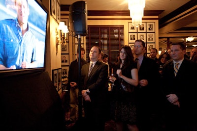 Guests watched a clip of Corwin's documentary, Future Earth: 100 Heartbeats, which airs November 22 on MSNBC.