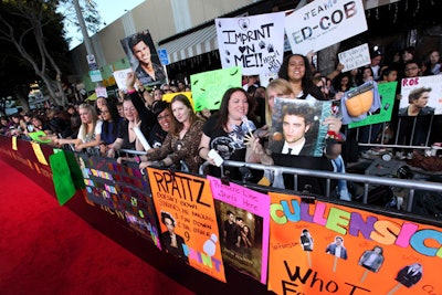 Thousands of fans jammed Westwood on premiere day.