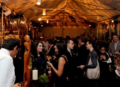 Partytime Productions tented the museum's back patio, which offered more food and wine stations.